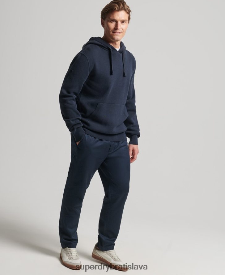 Superdry muži esenciálna mikina z organickej bavlny 6B4ZTR5050 oblečenie námorníctvo