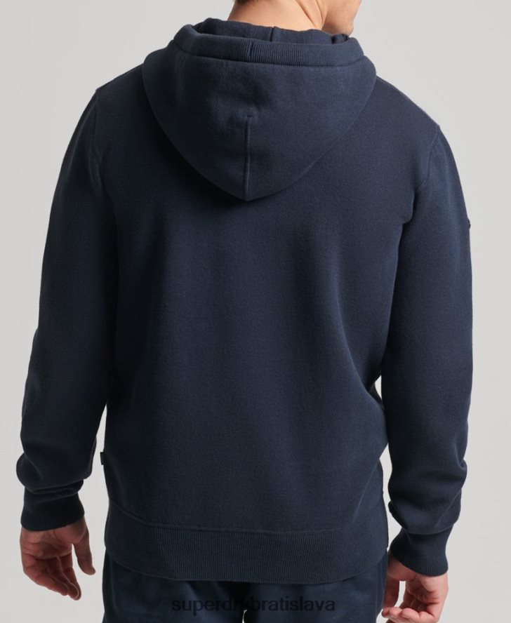 Superdry muži esenciálna mikina z organickej bavlny 6B4ZTR5050 oblečenie námorníctvo