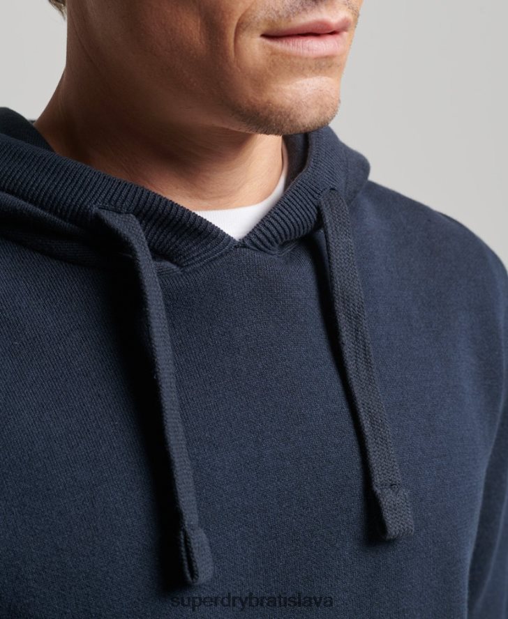 Superdry muži esenciálna mikina z organickej bavlny 6B4ZTR5050 oblečenie námorníctvo