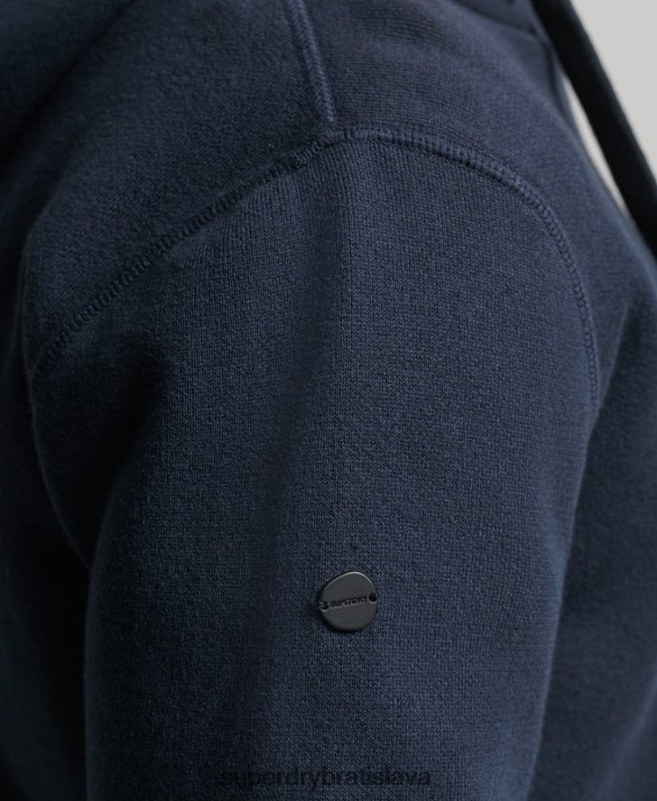 Superdry muži esenciálna mikina z organickej bavlny 6B4ZTR5050 oblečenie námorníctvo
