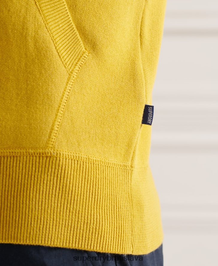 Superdry muži esenciálna mikina z organickej bavlny 6B4ZTR5317 oblečenie žltá