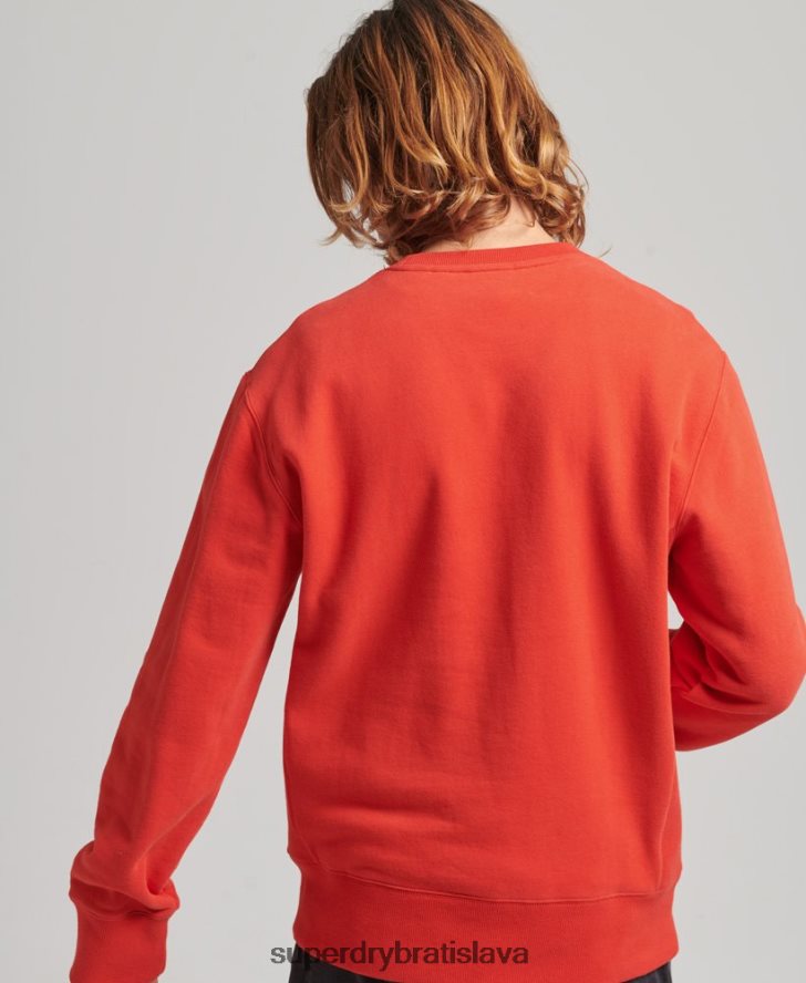 Superdry muži expedičná voľná crew mikina 6B4ZTR5013 oblečenie červená