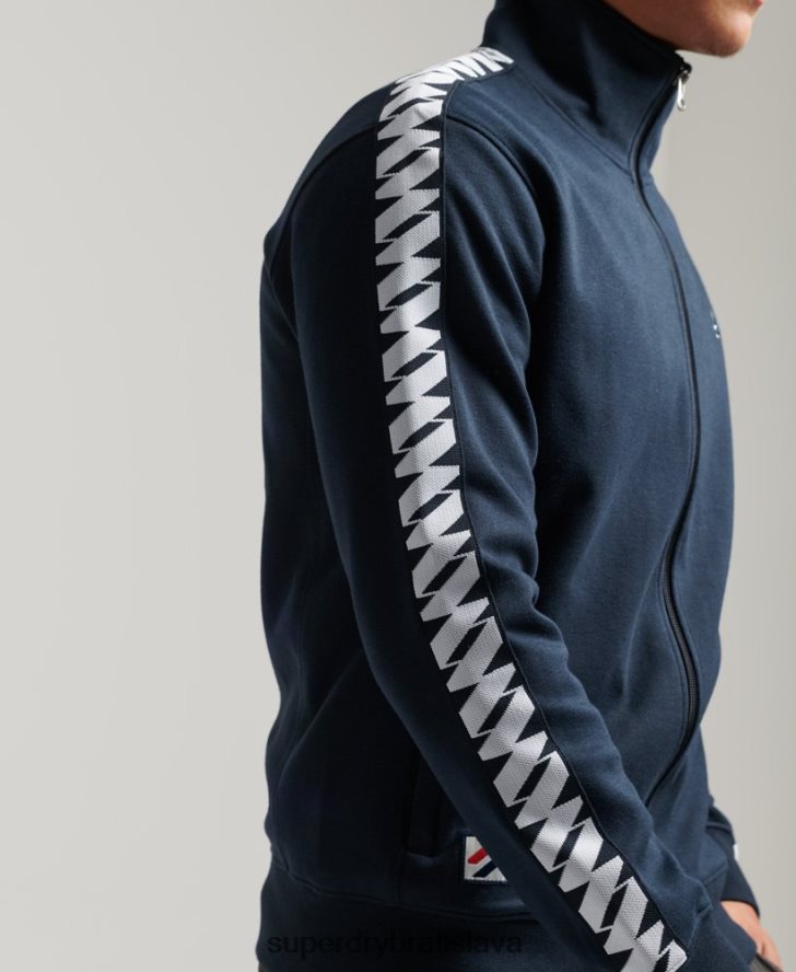 Superdry muži horná časť páskovej dráhy 6B4ZTR733 oblečenie námorníctvo