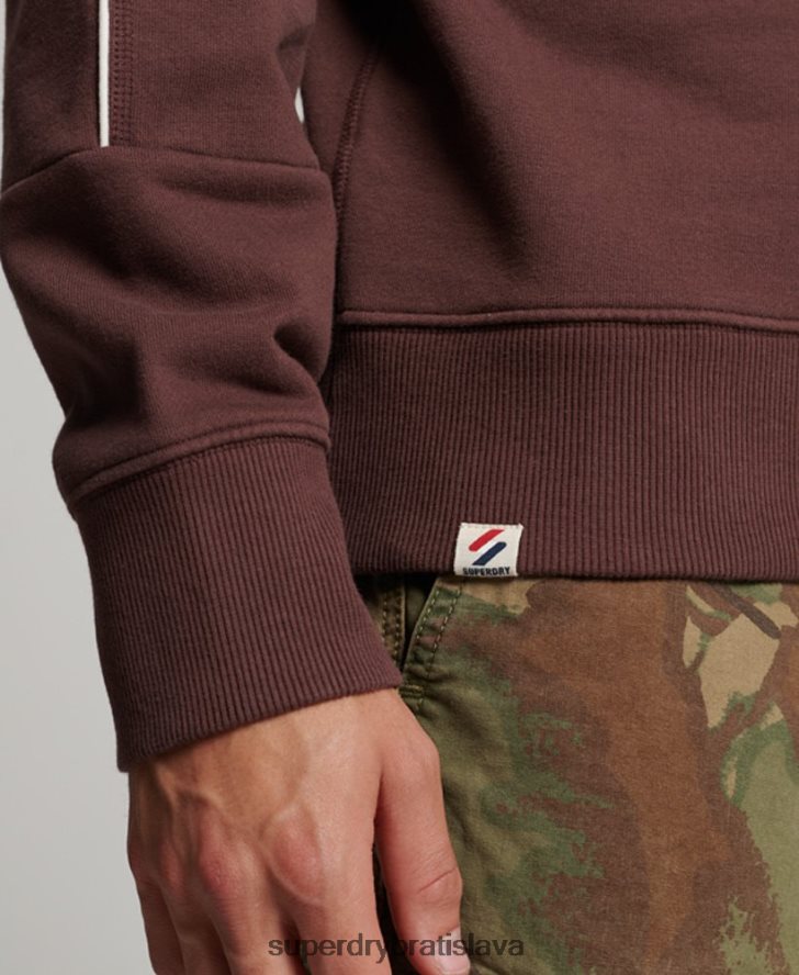 Superdry muži kód Heritage crew mikina 6B4ZTR117 oblečenie hnedá