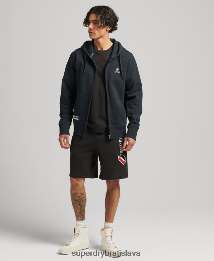 Superdry muži kód nevyhnutná mikina na zips 6B4ZTR5147 oblečenie námorníctvo