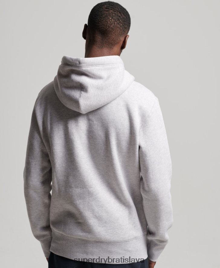 Superdry muži kód športového oblečenia s kapucňou 6B4ZTR495 oblečenie sivá