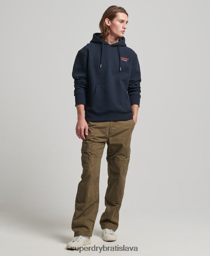 Superdry muži kód športového oblečenia s kapucňou 6B4ZTR541 oblečenie námorníctvo