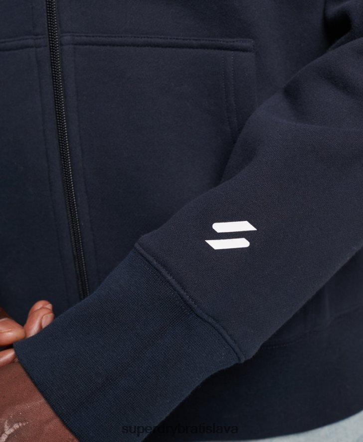 Superdry muži kód športové oblečenie mikina na zips 6B4ZTR519 oblečenie námorníctvo
