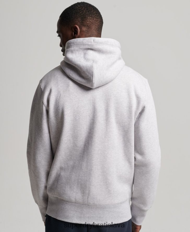 Superdry muži kód športové oblečenie mikina na zips 6B4ZTR543 oblečenie sivá