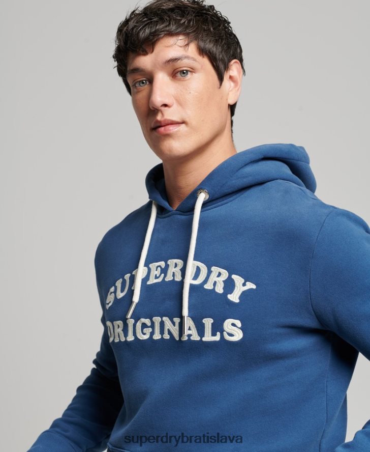 Superdry muži klasická mikina s kapucňou vintage cooper 6B4ZTR682 oblečenie námorníctvo