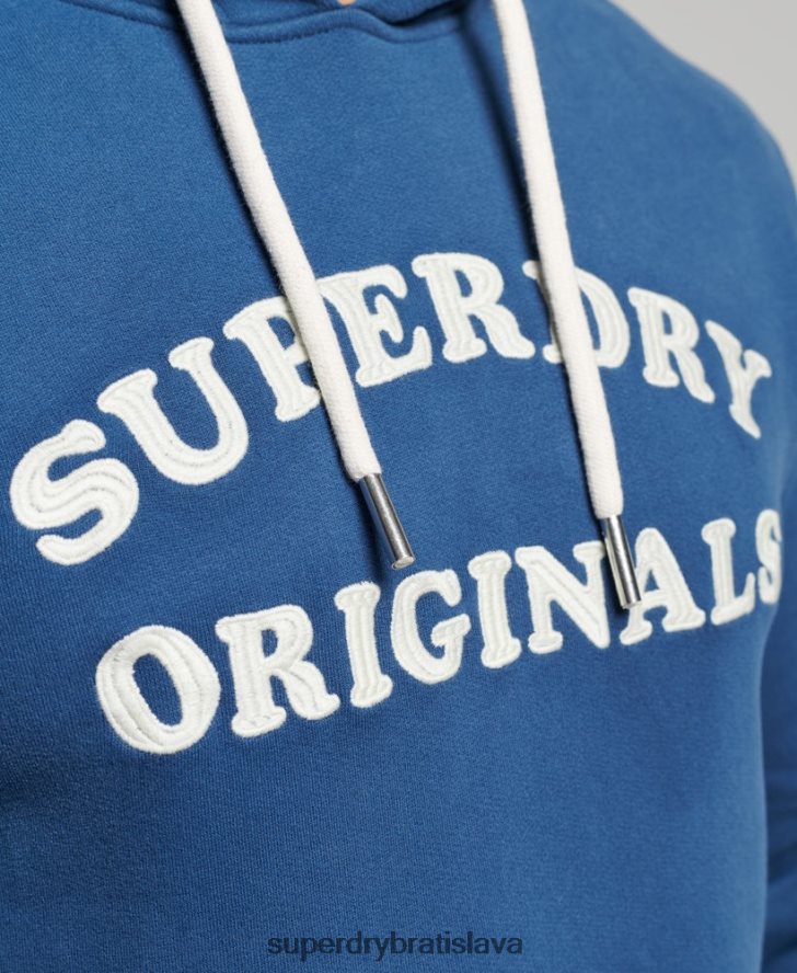 Superdry muži klasická mikina s kapucňou vintage cooper 6B4ZTR682 oblečenie námorníctvo
