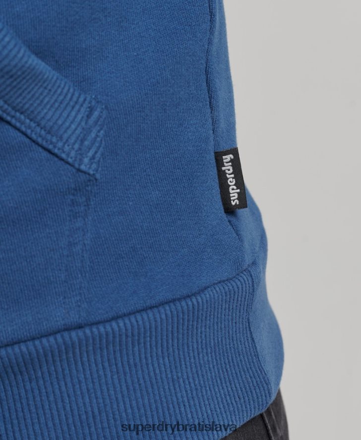 Superdry muži klasická mikina s kapucňou vintage cooper 6B4ZTR682 oblečenie námorníctvo