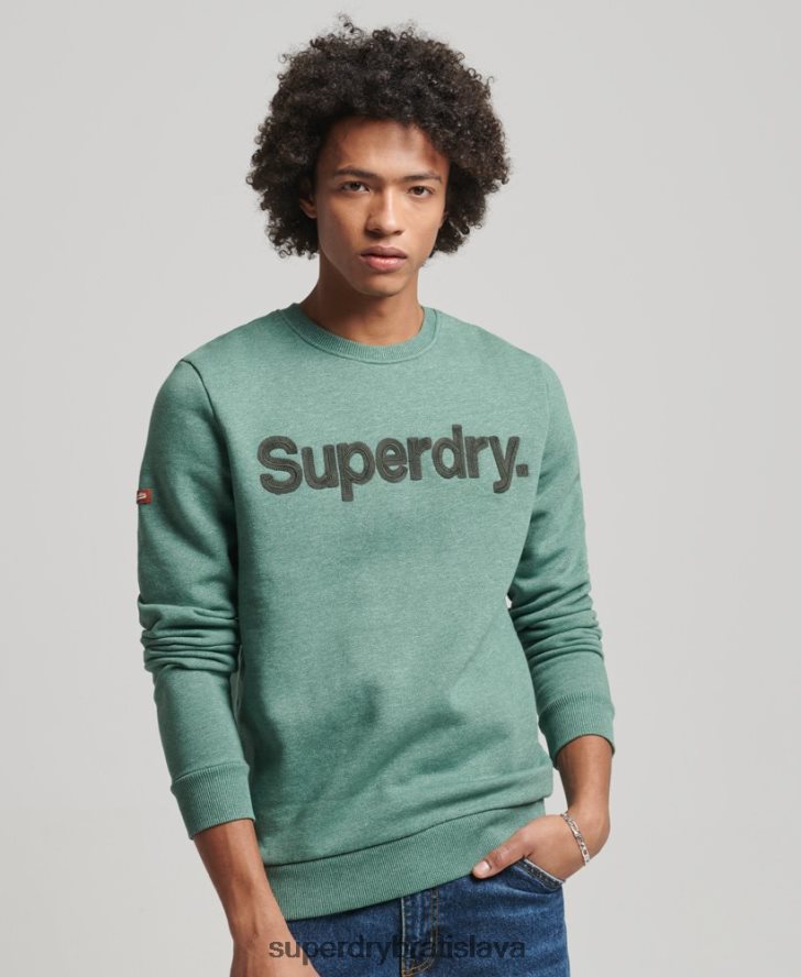 Superdry muži klasická mikina s logom core 6B4ZTR537 oblečenie kaki