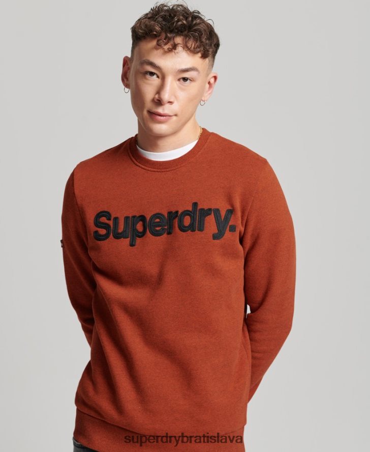 Superdry muži klasická mikina s logom core 6B4ZTR592 oblečenie oranžová