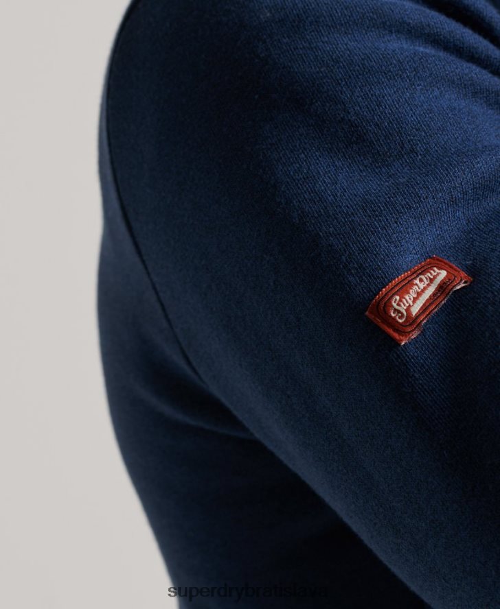 Superdry muži klasická mikina s logom vintage core 6B4ZTR629 oblečenie Modrá