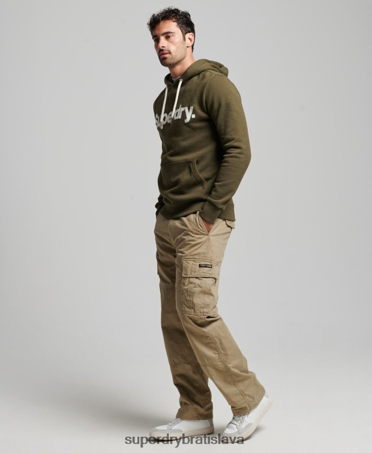 Superdry muži klasická mikina s logom vintage core 6B4ZTR659 oblečenie zelená
