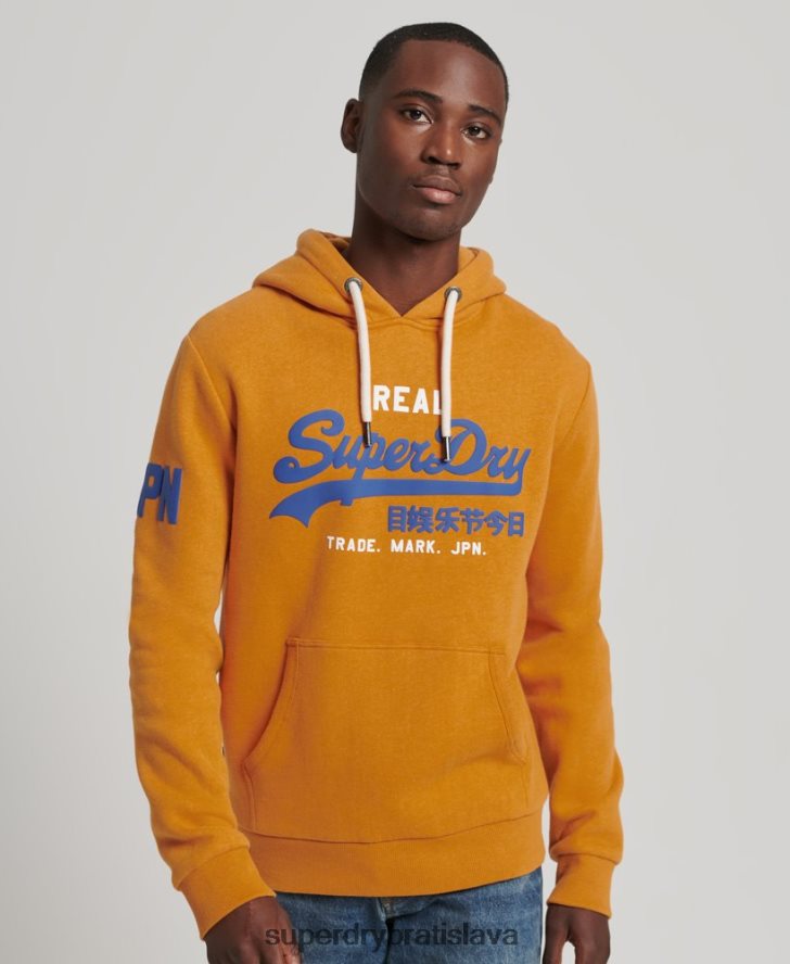 Superdry muži klasická mikina s vintage logom 6B4ZTR5146 oblečenie žltá