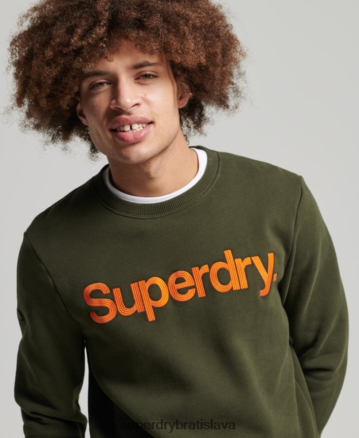 Superdry muži klasická vintage mikina 6B4ZTR5149 oblečenie zelená