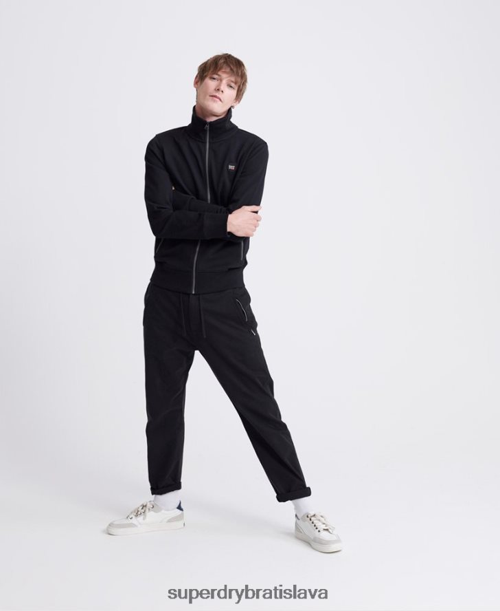 Superdry muži kolektívna loopback trať top 6B4ZTR876 oblečenie čierna