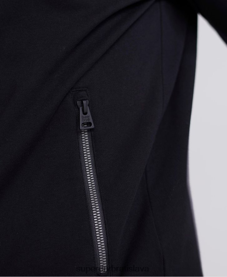 Superdry muži kolektívna loopback trať top 6B4ZTR876 oblečenie čierna