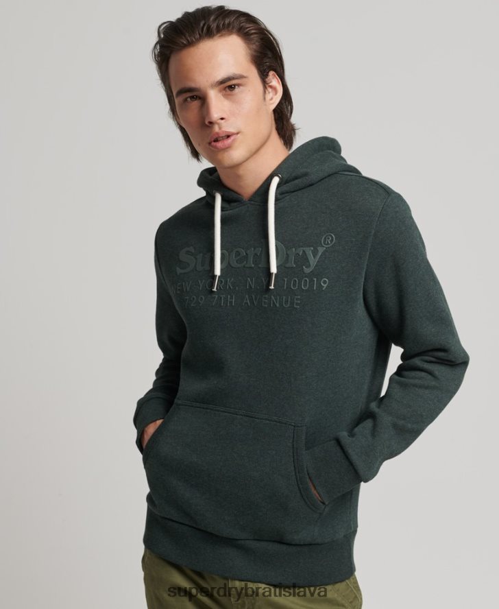 Superdry muži miestna tónová mikina s kapucňou 6B4ZTR5212 oblečenie zelená