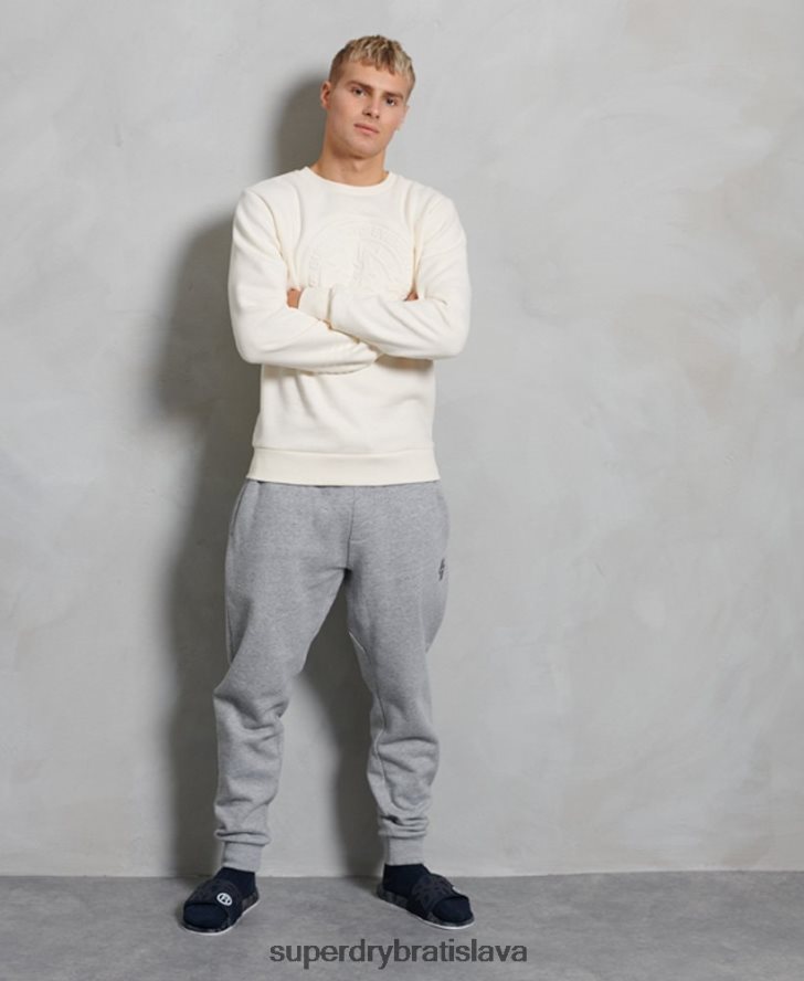 Superdry muži mikina everest crew 6B4ZTR899 oblečenie krém