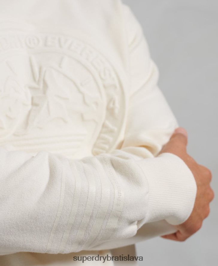 Superdry muži mikina everest crew 6B4ZTR899 oblečenie krém
