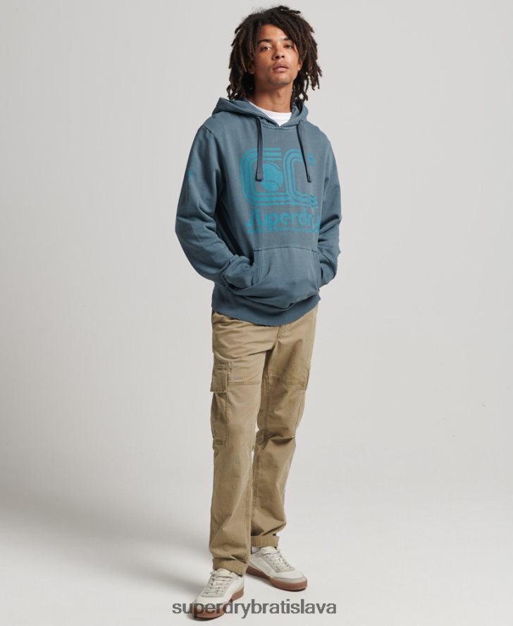 Superdry muži mikina pre atletický klub 6B4ZTR5225 oblečenie námorníctvo