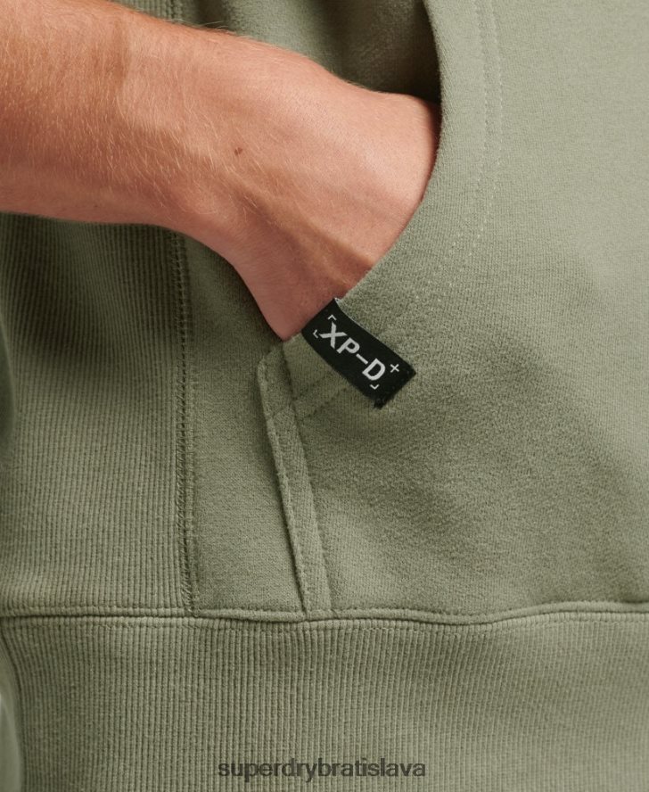 Superdry muži mikina s kapucňou s grafikou xp-d 6B4ZTR5098 oblečenie kaki