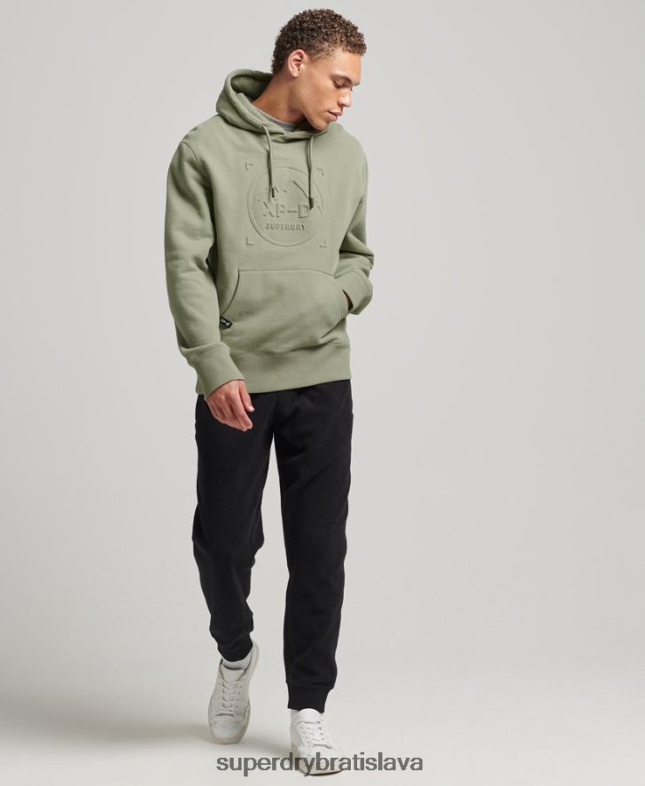 Superdry muži mikina s kapucňou s grafikou xp-d 6B4ZTR5098 oblečenie kaki