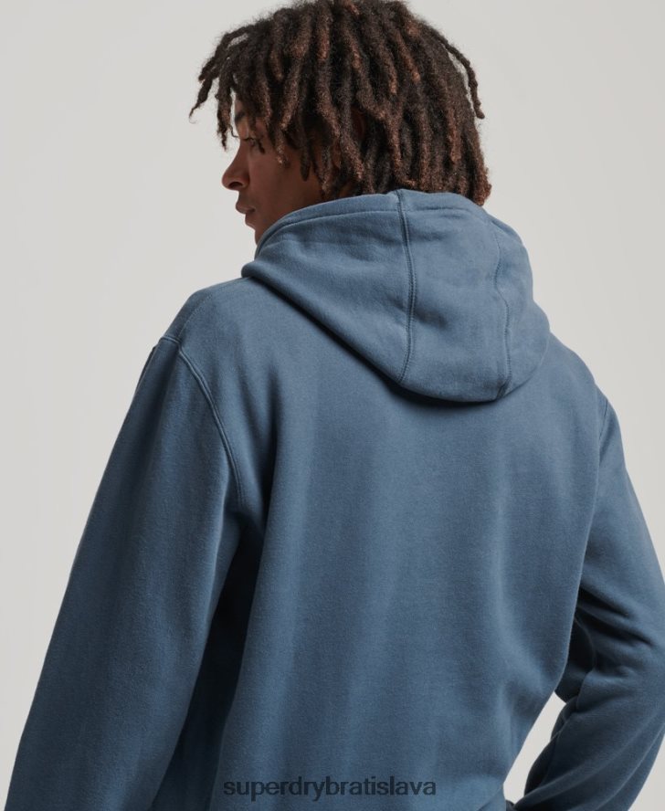 Superdry muži mikina s kapucňou s grafikou xp-d 6B4ZTR717 oblečenie tmavomodrá