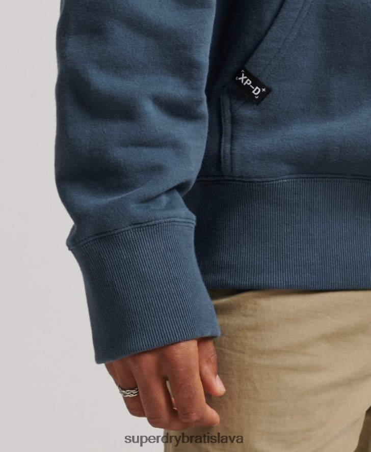 Superdry muži mikina s kapucňou s grafikou xp-d 6B4ZTR717 oblečenie tmavomodrá
