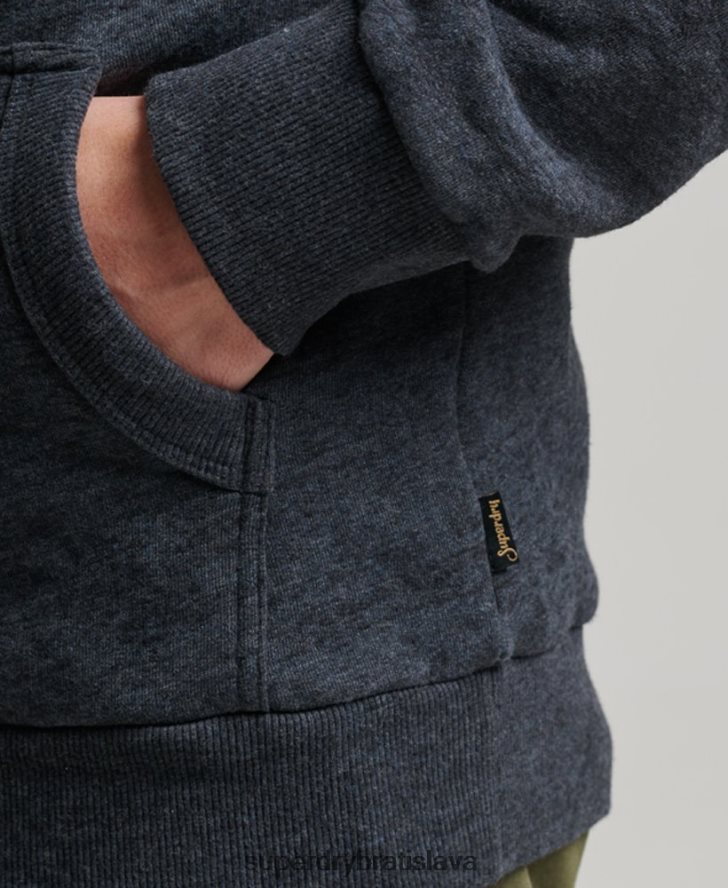 Superdry muži mikina s kapucňou s vintage logom 6B4ZTR767 oblečenie námorníctvo