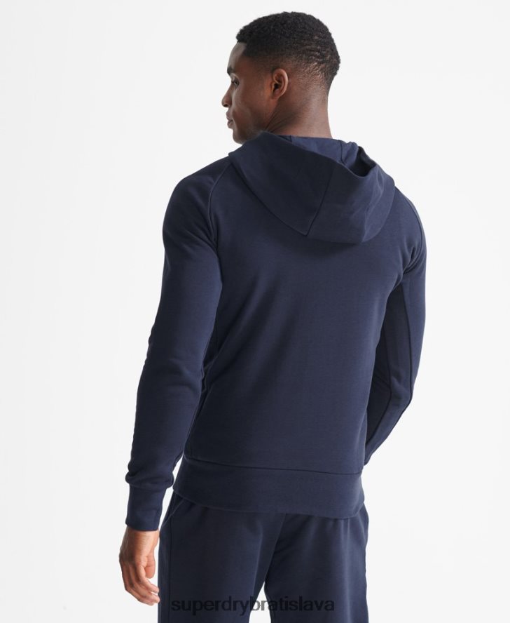 Superdry muži mikina s kapucňou train core 6B4ZTR5197 oblečenie námorníctvo