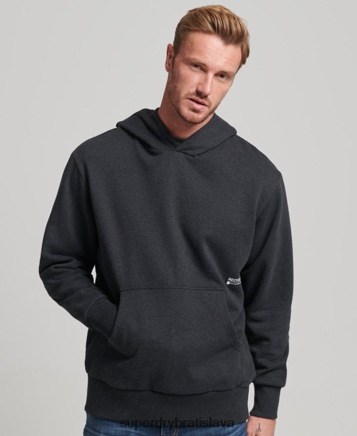 Superdry muži mikina s kapucňou v strede 6B4ZTR5008 oblečenie čierna