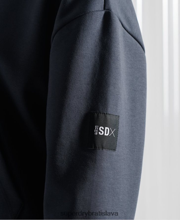 Superdry muži mikina s kapucňou z limitovanej edície sdx box 6B4ZTR896 oblečenie tmavomodrá