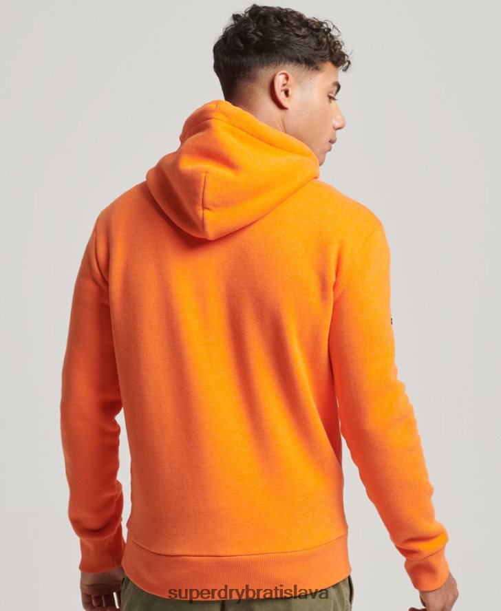 Superdry muži mikina s vintage logom cali 6B4ZTR464 oblečenie oranžová