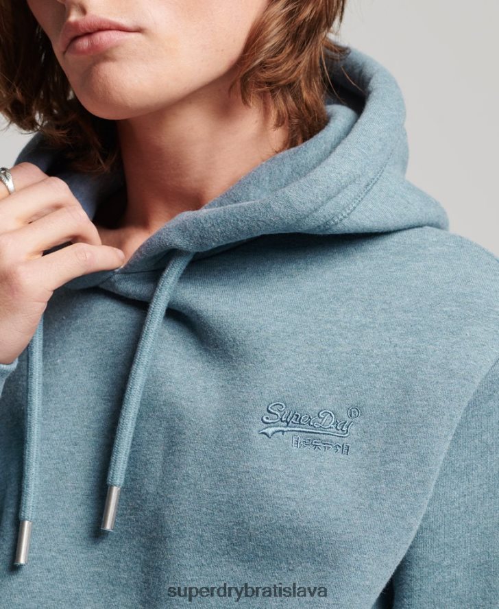 Superdry muži mikina s vyšívaným vintage logom 6B4ZTR474 oblečenie svetlo modrá