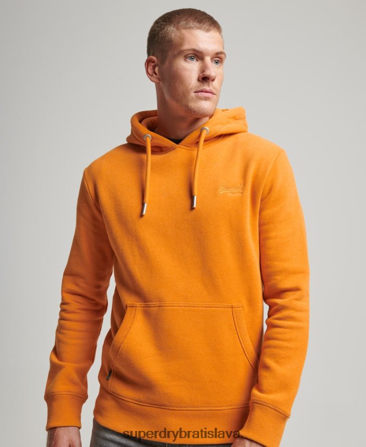 Superdry muži mikina s vyšívaným vintage logom 6B4ZTR650 oblečenie žltá