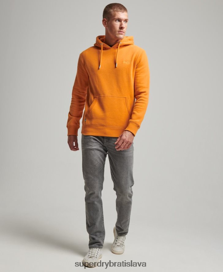Superdry muži mikina s vyšívaným vintage logom 6B4ZTR650 oblečenie žltá
