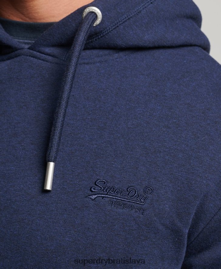 Superdry muži mikina s vyšívaným vintage logom 6B4ZTR838 oblečenie námorníctvo