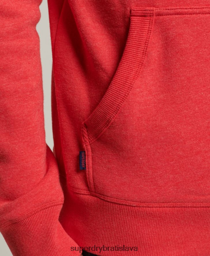 Superdry muži mikina s vyšívaným vintage logom z organickej bavlny 6B4ZTR5070 oblečenie červená
