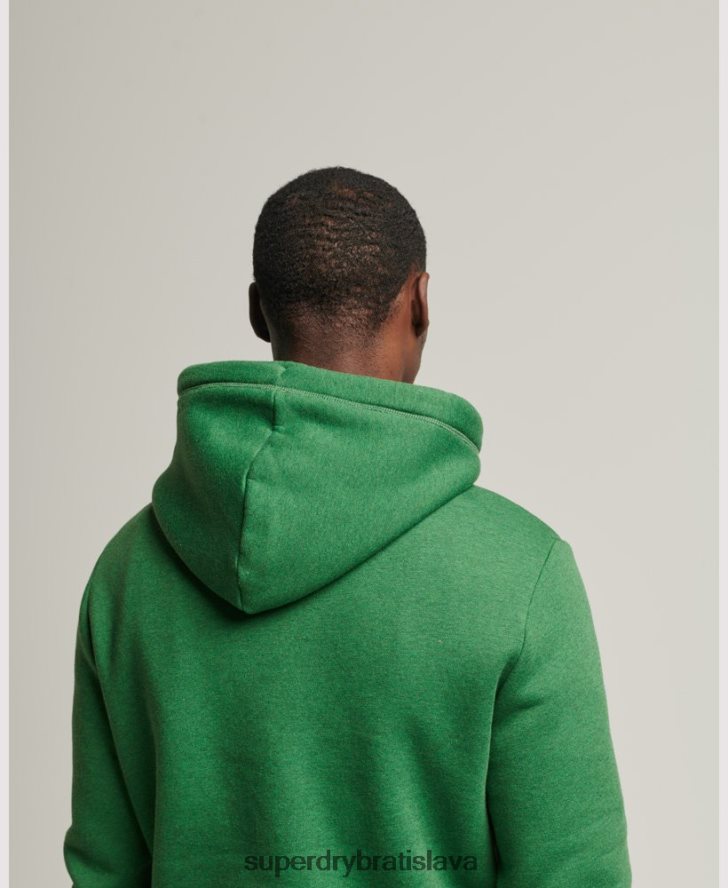Superdry muži mikina s vyšívaným vintage logom z organickej bavlny 6B4ZTR5192 oblečenie zelená