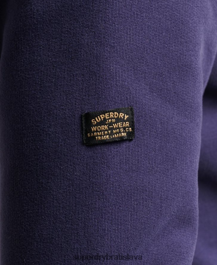 Superdry muži mikina v štýle vintage skriptu 6B4ZTR882 oblečenie námorníctvo
