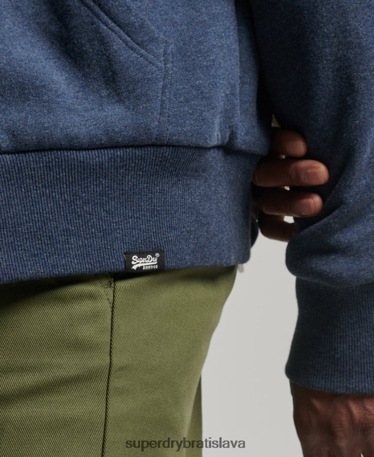 Superdry muži nevyhnutná mikina na zips s podšívkou Borg 6B4ZTR499 oblečenie námorníctvo