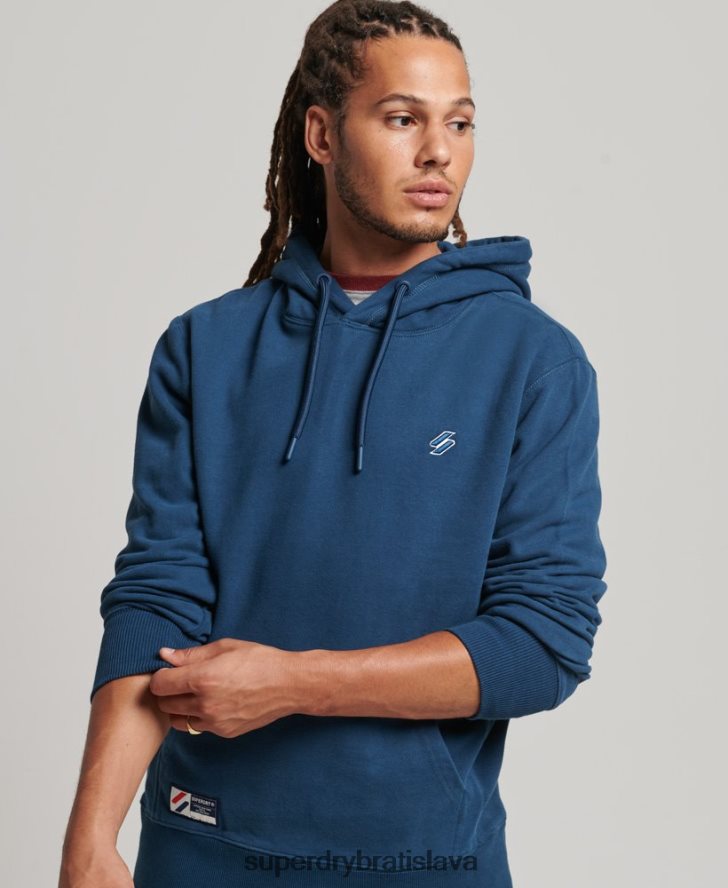 Superdry muži nevyhnutná mikina s kapucňou 6B4ZTR5126 oblečenie tmavomodrá
