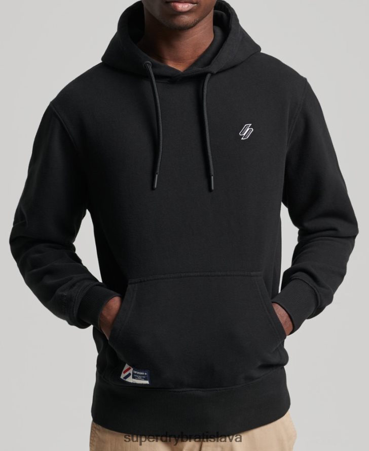 Superdry muži nevyhnutná mikina s kapucňou 6B4ZTR861 oblečenie čierna