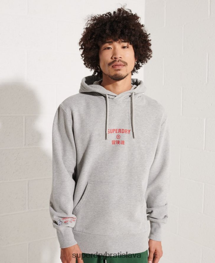 Superdry muži nezávislá mikina s kapucňou 6B4ZTR807 oblečenie sivá