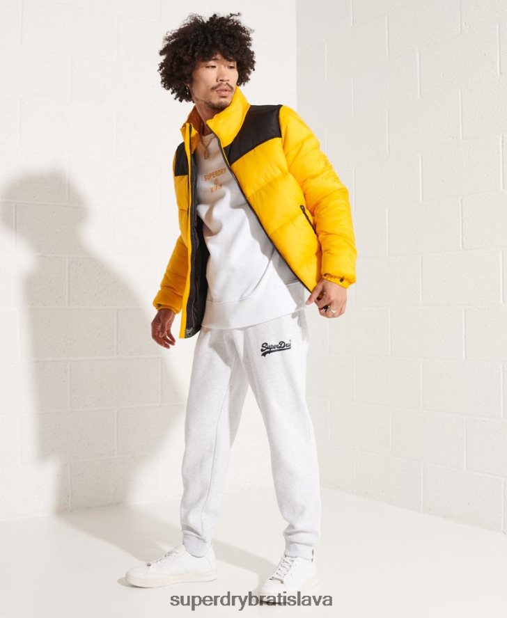 Superdry muži nezávislá posádková mikina 6B4ZTR5036 oblečenie biely