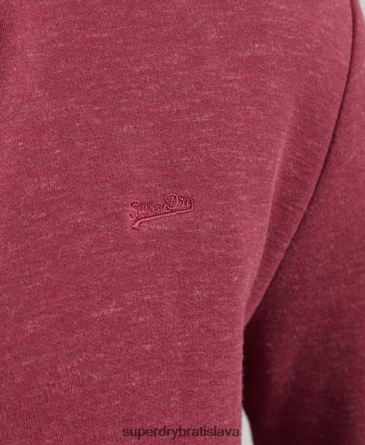 Superdry muži organická bavlna vintage logo zips track top 6B4ZTR5112 oblečenie červená